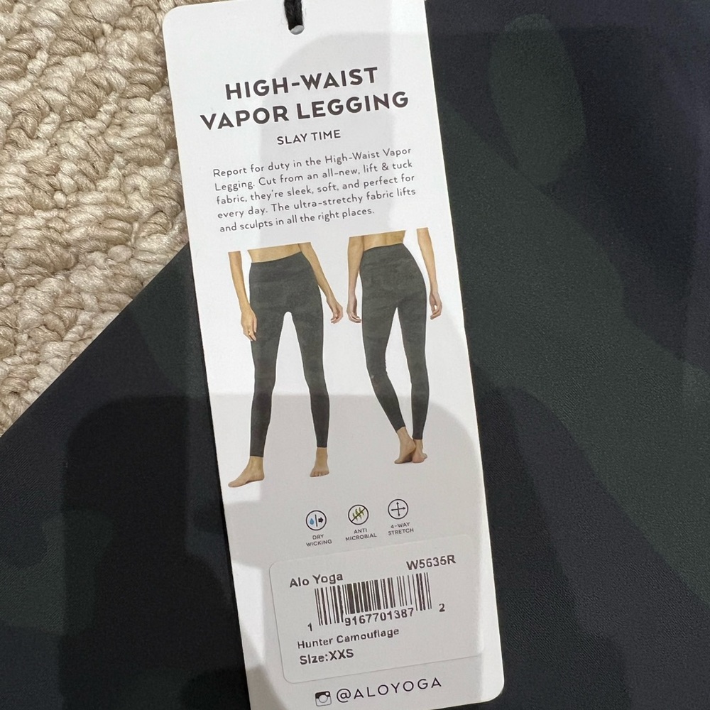 Alo Yoga high-waist vapor legging in Hunter Camouflage - XXS